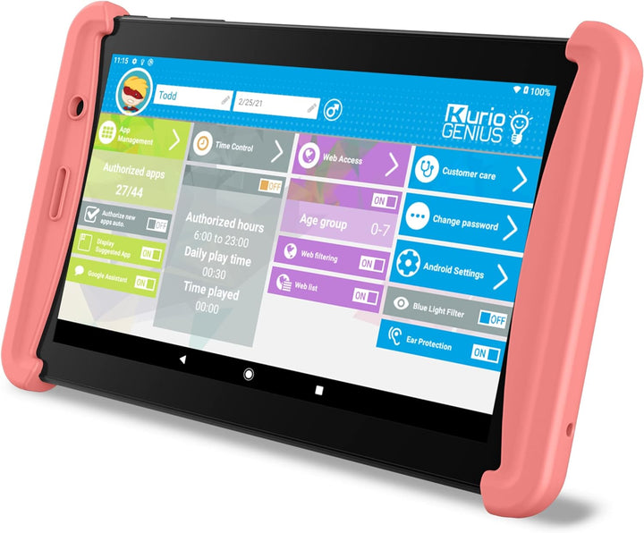 Kurio C21171 Tab Lite 2-Rosa-Android-Tablet für Kinder, 7"-Touchscreen, 16 GB Speicher, Kamera, 40+
