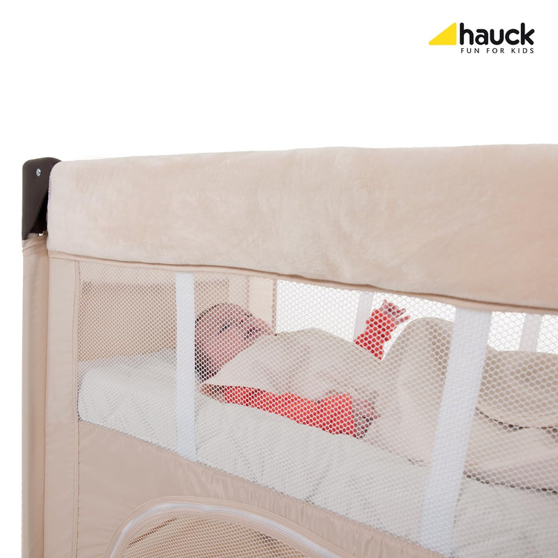 Hauck Spannbettlaken Bed Me 80x50 cm Spannbettuch für Babybett Matratzen, Weiche Steppung, Elastisch