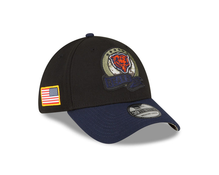 New Era Salute to Service 2022 Basecap 39Thirty NFL Fanartikel American Football Kappe schwarz M-L 3