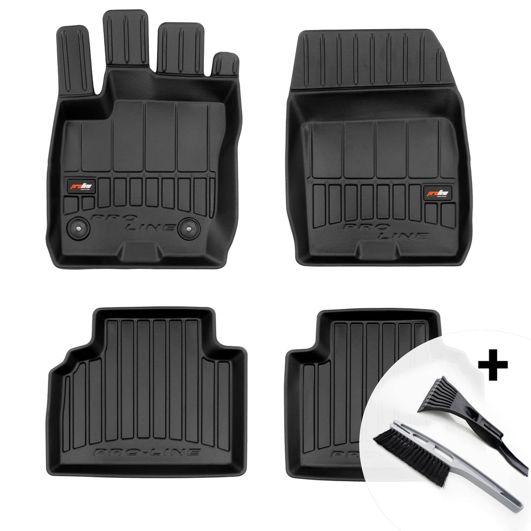 moto-MOLTICO 3D Gummimatten Auto Fussmatten Gummi Automatten 4-teilig Set - passend für Ford Tourneo