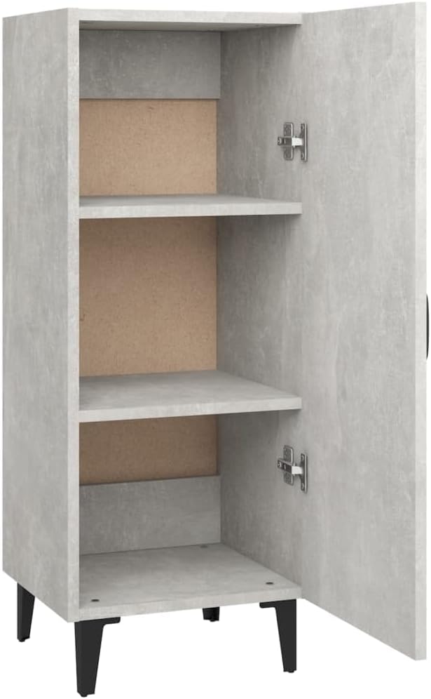 Sideboard Betongrau 34,5x34x90 cm Buffet Schrank Klein Kleine Kommode Kommoden & Sideboards Flur Kom