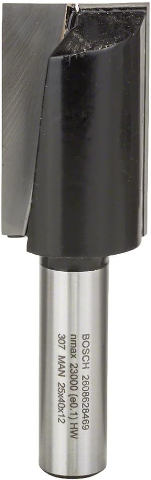 Bosch Professional Zubehör 2608628469 Nutfräser 12 mm, D1 25 mm, L 40 mm, G 81 mm Ø 25 mm 12 mm L 40