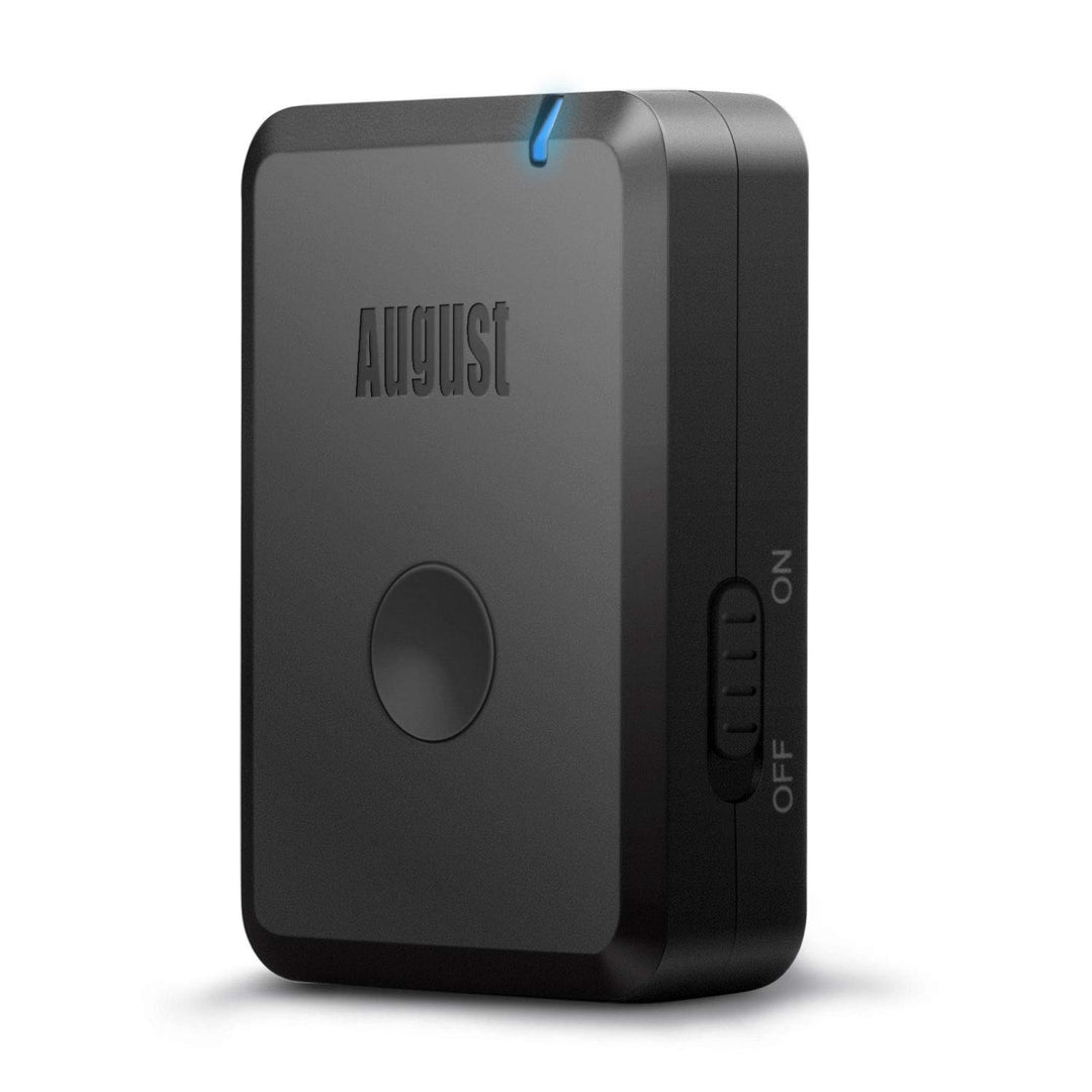 August MR250B - Bluetooth Audio aptX Low Latency Transmitter mit Akku - Audio Sender mit aptX LL für