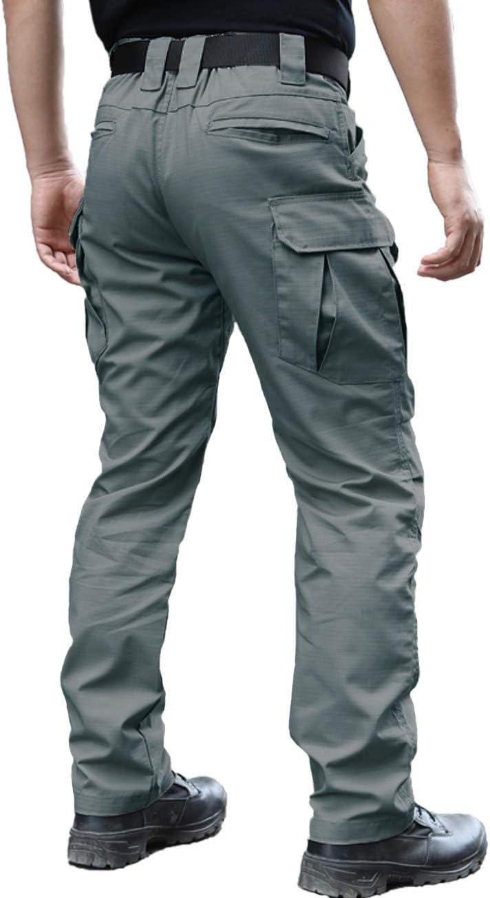 zuoxiangru Wasserfeste Herren Hose Relaxed Fit Tactical Combat Army Cargo Arbeitshose mit Mehrfachta