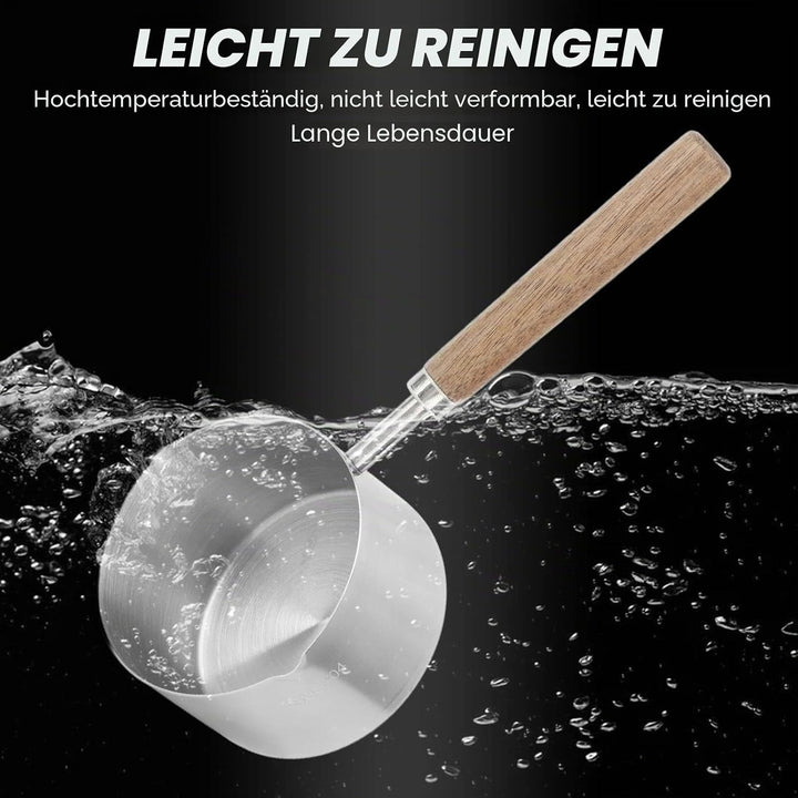 Ejoyous Kleiner Milchtopf Induktion 200ml, Edelstahl Milchpfanne Topf Tragbarer Butterschmelztopf So