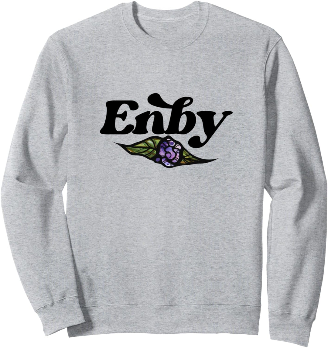 Nichtbinäres florales Kunstwerk Enby Sweatshirt
