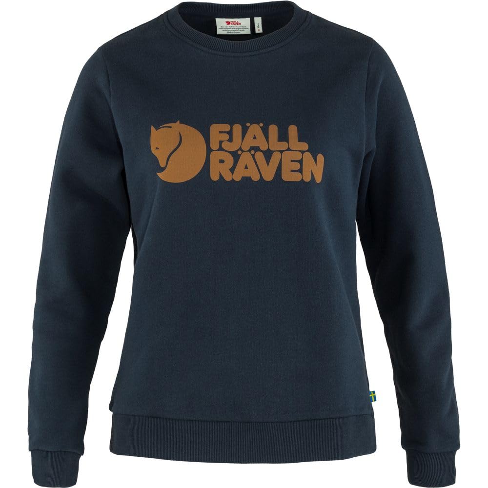 Fjällräven Damen Logo Sweater L Dark Navy, L Dark Navy