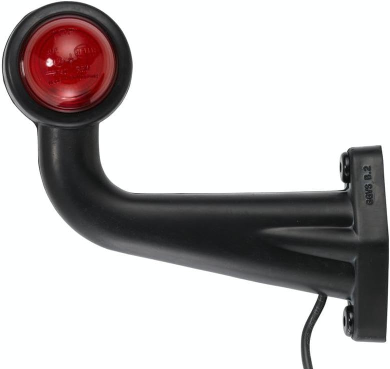 HELLA - Umrissleuchte - Halogen - 24V - Anbau - Lichtscheibenfarbe: milchweiss/rot/weiss - links/sei