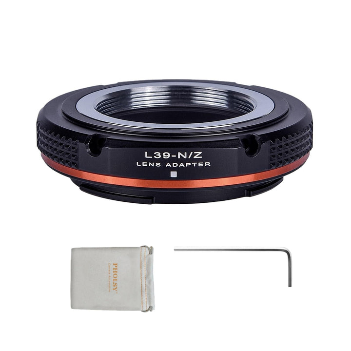PHOLSY Manueller Objektivadapter: Kompatibel mit Leica L39 M39 LTM Objektiv und Nikon Z Kameragehäus
