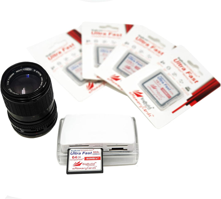 eMemoryCards 64GB Ultra Fast 80MB/s CompactFlash Speicherkarte kompatibel mit Canon 10D/20D/30D/40D/