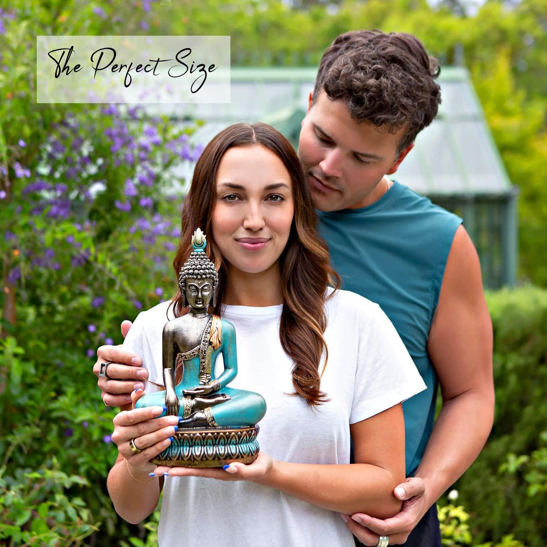 25DOL Buddha-Statuen für zu Hause, 33 cm, Buddha-Statue (Der Moment der Erleuchtung) Sammlerstücke u
