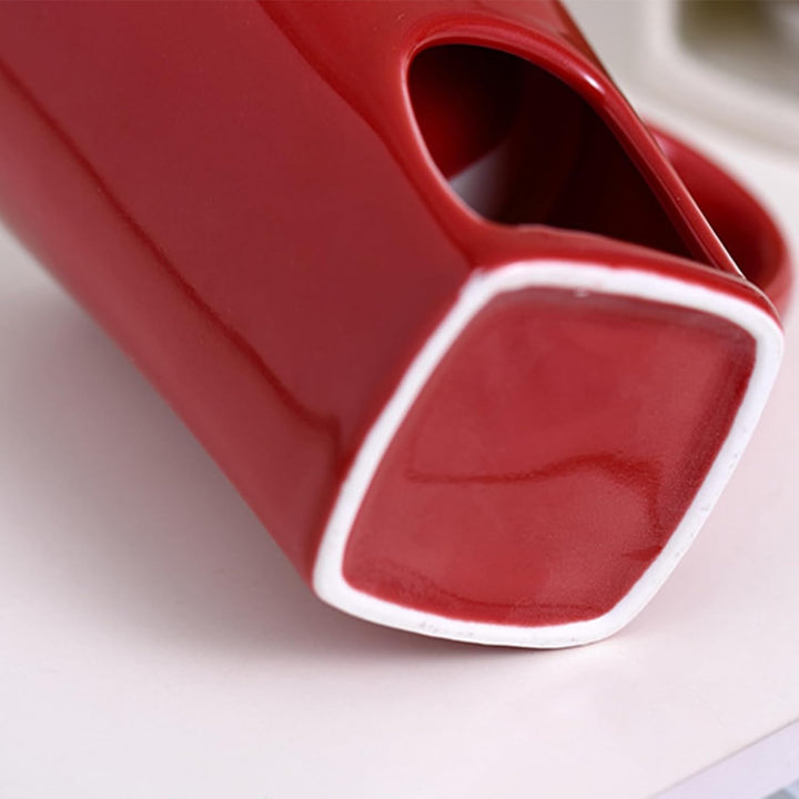 Schokoladen Schmelz Tasse - Keramik Schokoladen Schmelztopf Mit Gabel,Kleine Käse Butter Fondue Tass