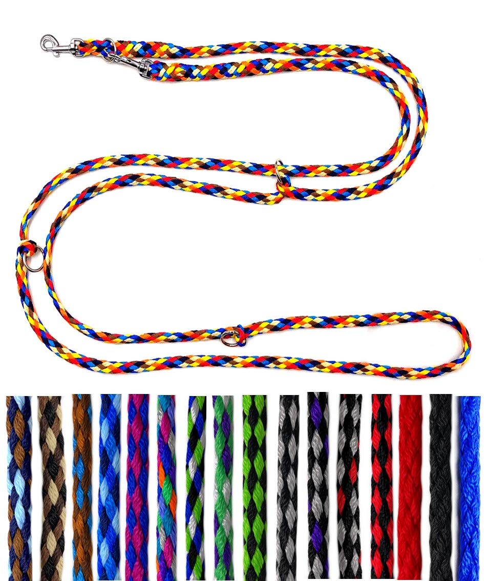 Hundeleine kleine Hunde bis 15 Kg/Doppelleine 4-Fach verstellbar 2,40m / 2,80m / 3,50m Führleine seh