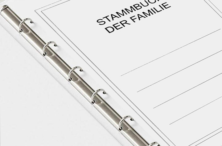 Stammbuch MAGRIT - rot, Velours, Goldprägung, Stammbuchformat A5