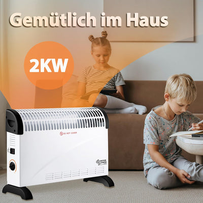 DONYER POWER Konvektor-Heizkörper 2000W Raumheizung mit Einstellbarem Thermostat Nicht Vorjähriges I
