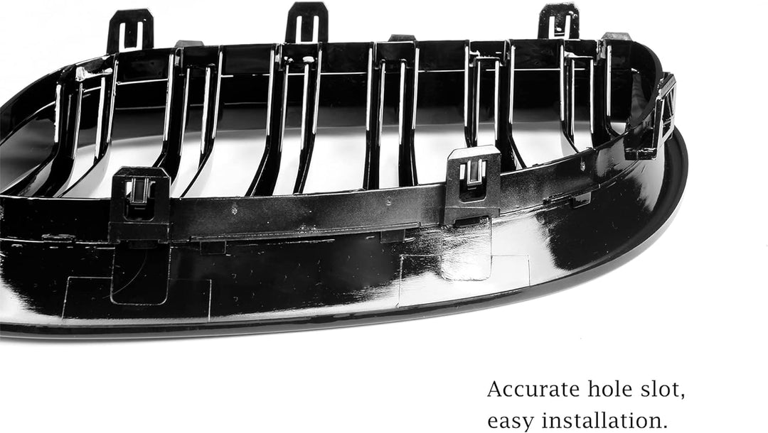 YIUBCZOQI E60 Nieren Schwarz,Kühlergrill passend für BMW 5er E60 E61 M5 2003–2009 E60 E61 Grill Nier