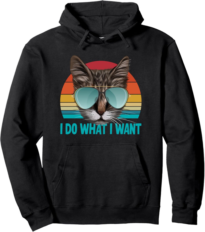 Ich mache was ich will Katze Pullover Hoodie