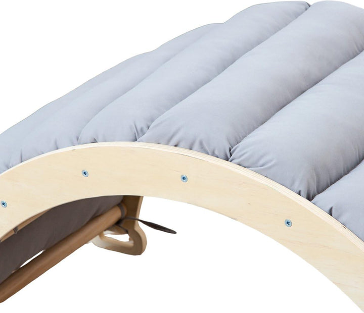 Mini-Kletterbogen – Kletterbogen aus Holz mit Kissen – Montessori-Spielhalle – 78 x 47 x 37 cm – Gra