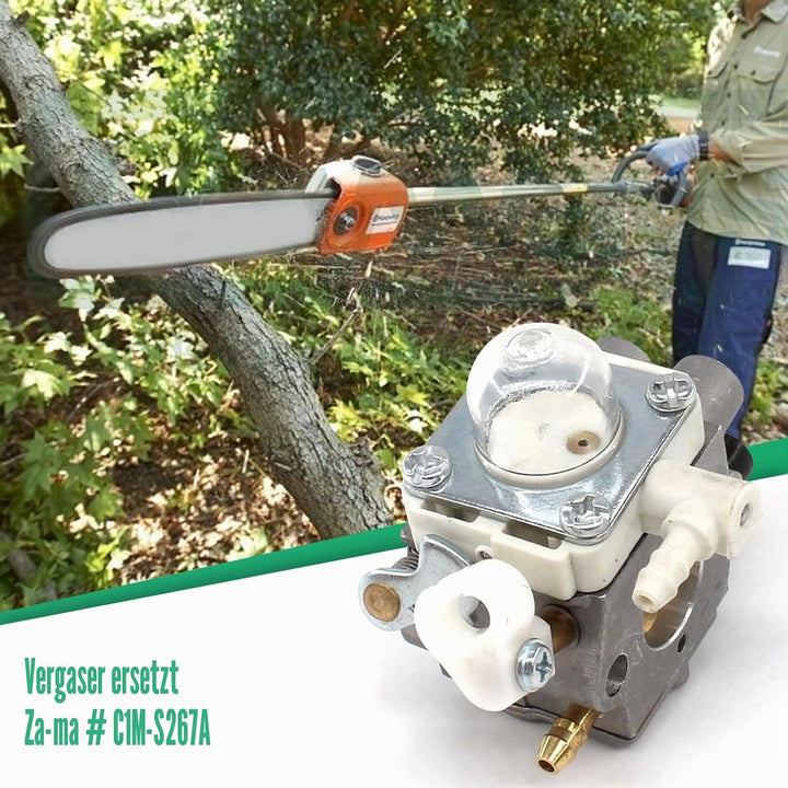 JOJOCY C1M-S267A FS56RC Vergaser-Kit für Stihl FS40 FS50 FS56 FS70 FC56 FC70 HT56 HT56C KN56 Trimmer