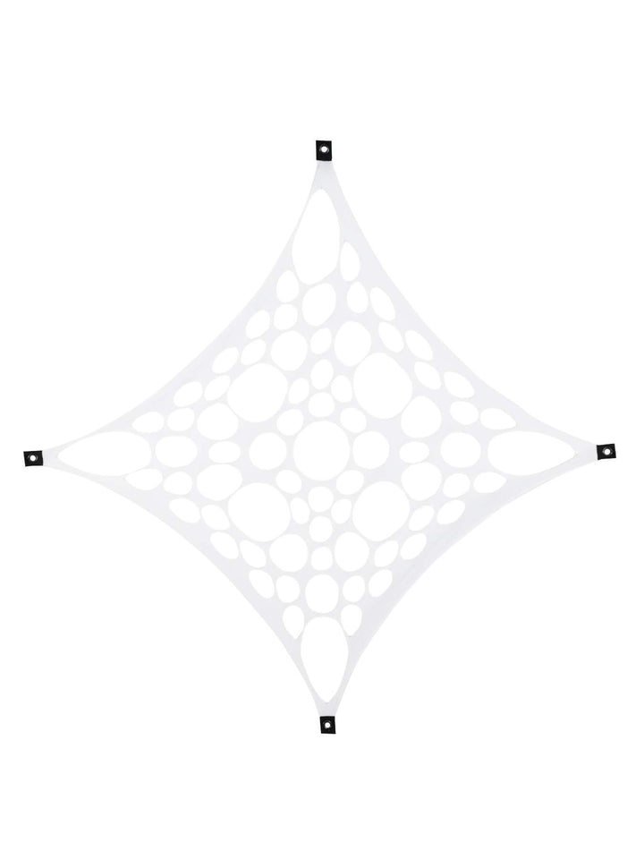 PSYWORK Schwarzlicht Segel Spandex | PSY Suzy Square | Weiss | 1 x 1m | UV-aktiv | Leuchtend | Wandt