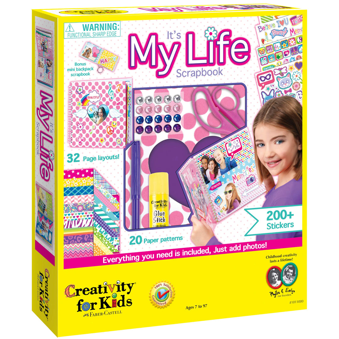 Creativity for kids CFK1011 - Scrapbook - Mein Leben, Kinder-Bastelset
