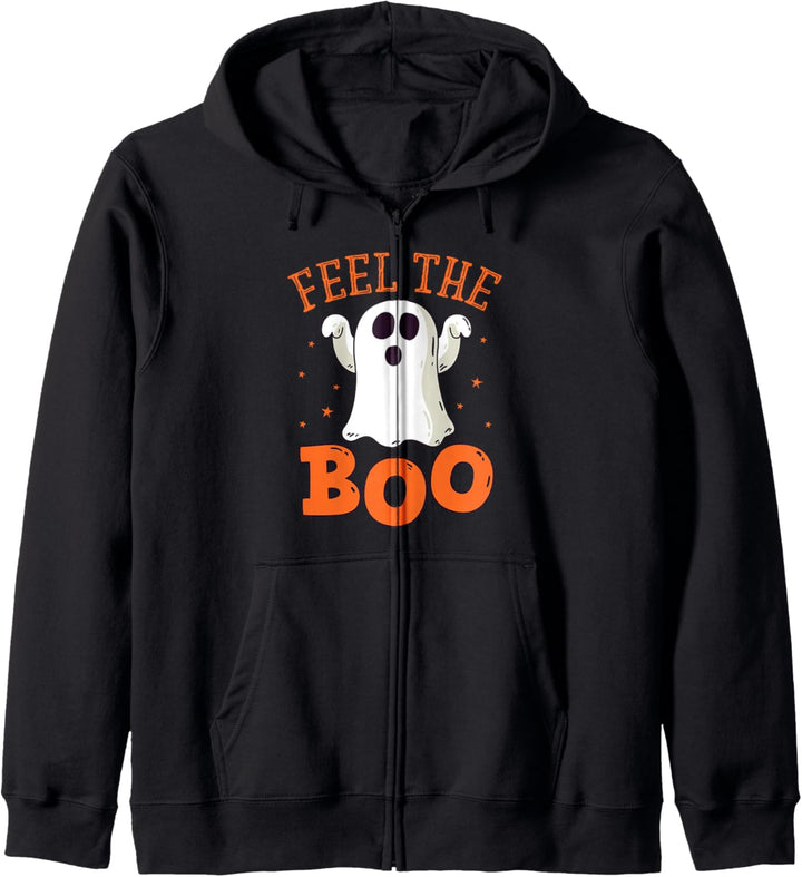 Halloween Feel The Boo Lustiges Ghost Ghoul Kostüm Kapuzenjacke