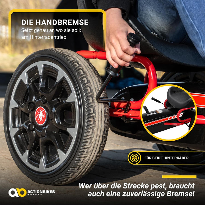 Actionbikes Motors GoKart FS Spider | 2-Rad Antrieb | Handbremse | Kettcar | Go Kart | Kinderauto |