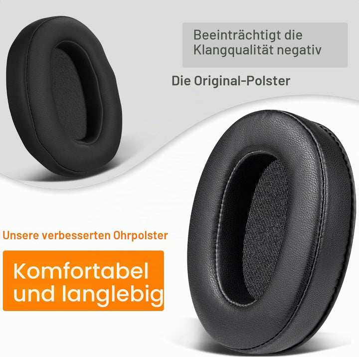 SOULWIT Lammfell Ersatz Ohrpolster für Sony WH-XB900N/WH-CH710N/WH-CH720N/WH-RF400/MDR-RF895RK Kopfh