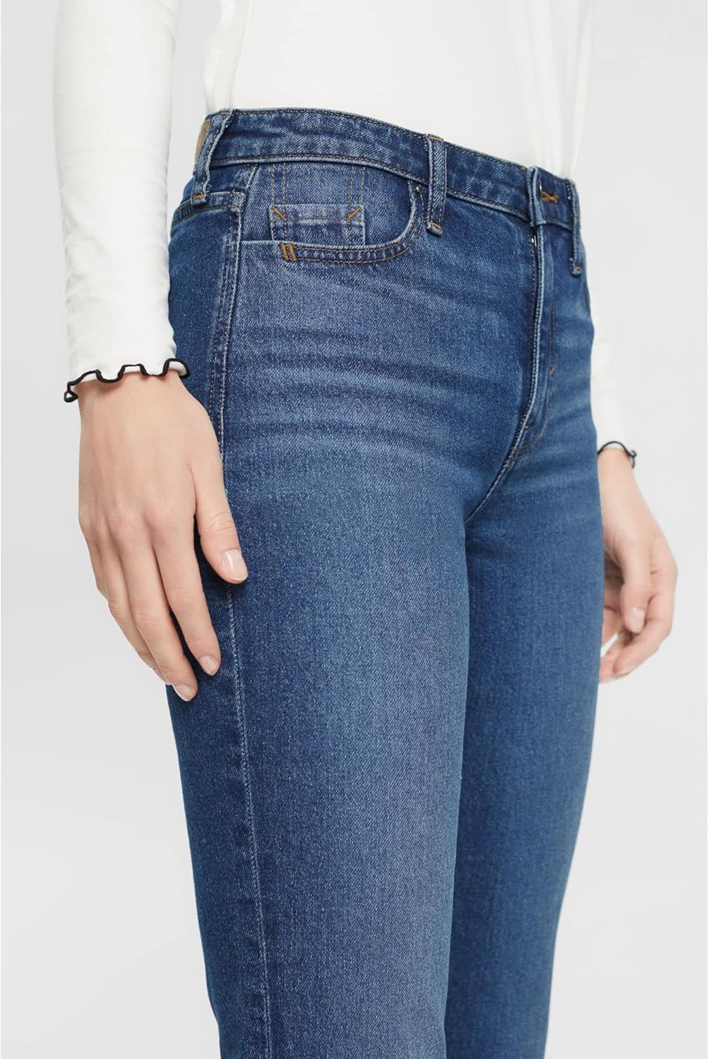 ESPRIT Damen Bootcut Superstretch Jeans 28W / 32L 902/Blue Medium Wash - New, 28W / 32L 902/Blue Med