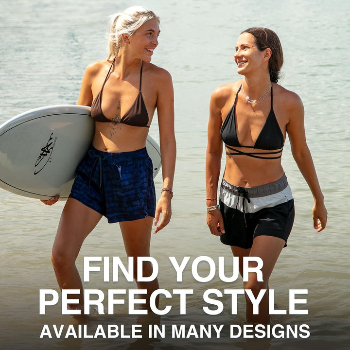 Kanu Surf Damen Boardshorts 4 Belmar Schwarz, 4 Belmar Schwarz