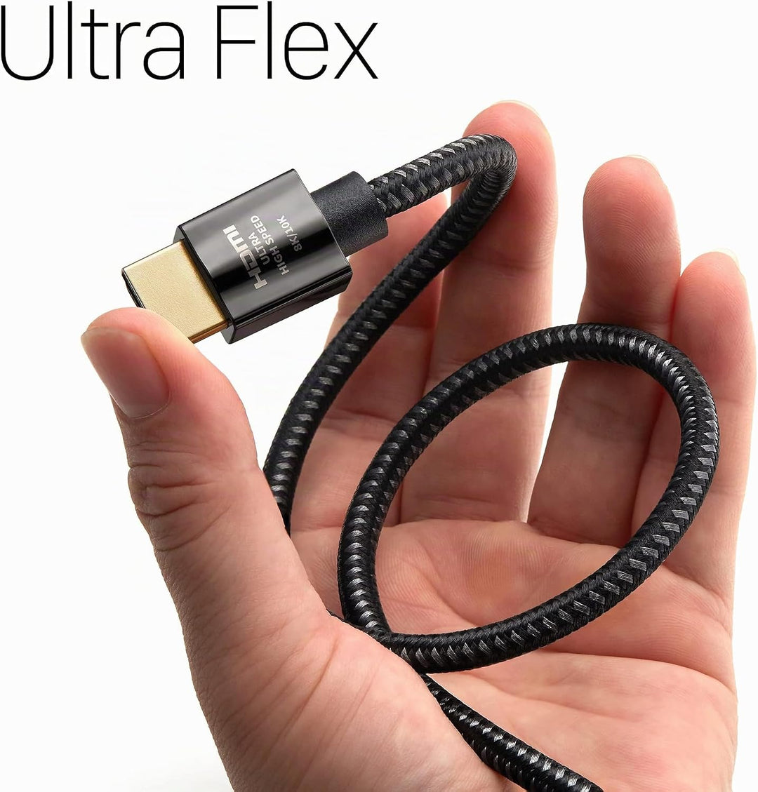 Zeskit X-Tech 48Gbps Ultra High Speed HDMI Kabel 0,5m, 8K60 4K120 144Hz eARC HDR HDCP 2.2 2.3 Kompat