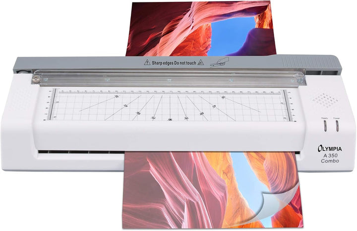 Olympia A 350, Kombi Laminier- und Schneidegerät für A3, 75/80-125 Micron, 3130 &amp; Laminierfolien-Set