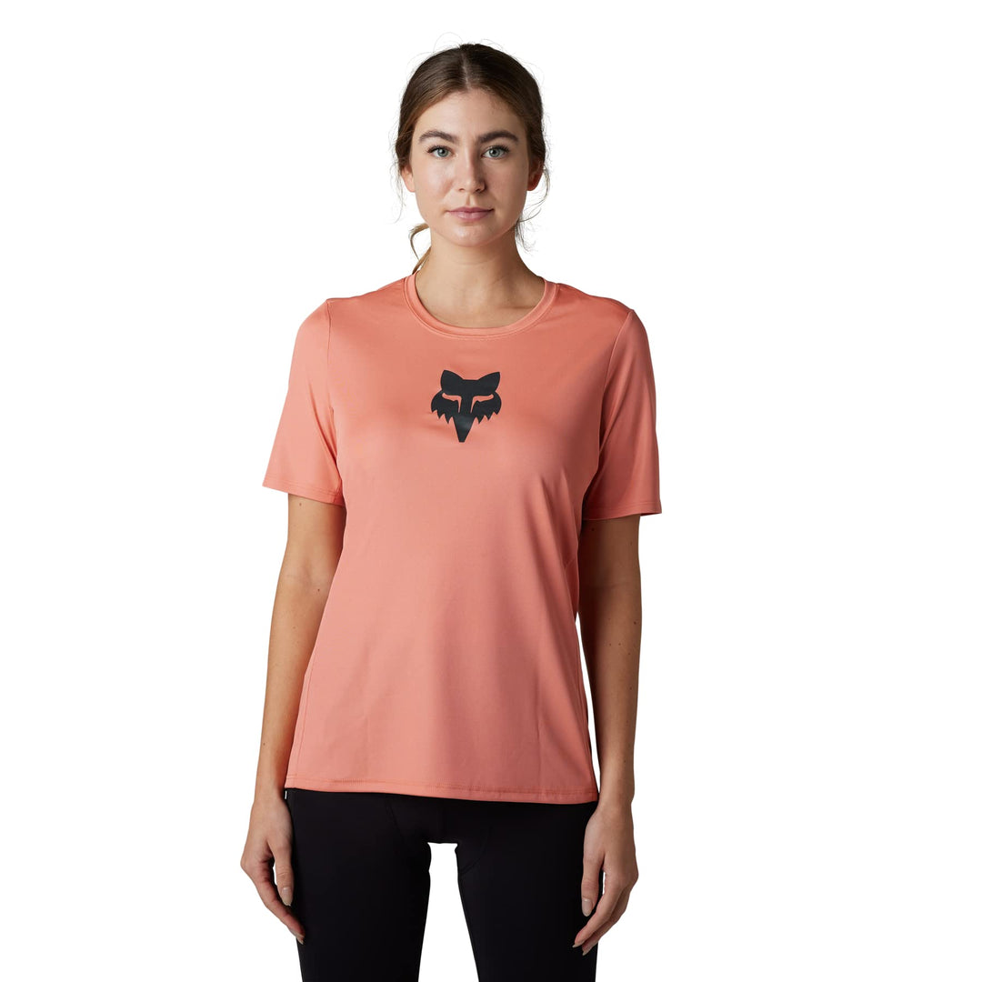 Fox Racing Damen Jersey Ranger SS Trikot L Foxhead - Lachs, L Foxhead - Lachs