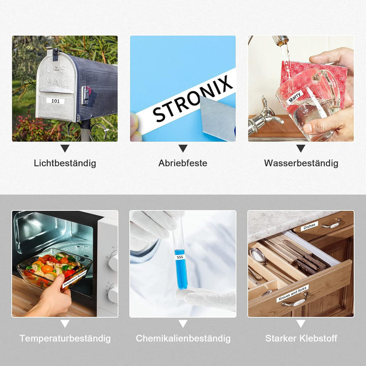 20x Kompatibel Brother P-Touch Bänder TZe-631 Brother 12mm TZe Schriftband, Brother TZe-631 P-Touch