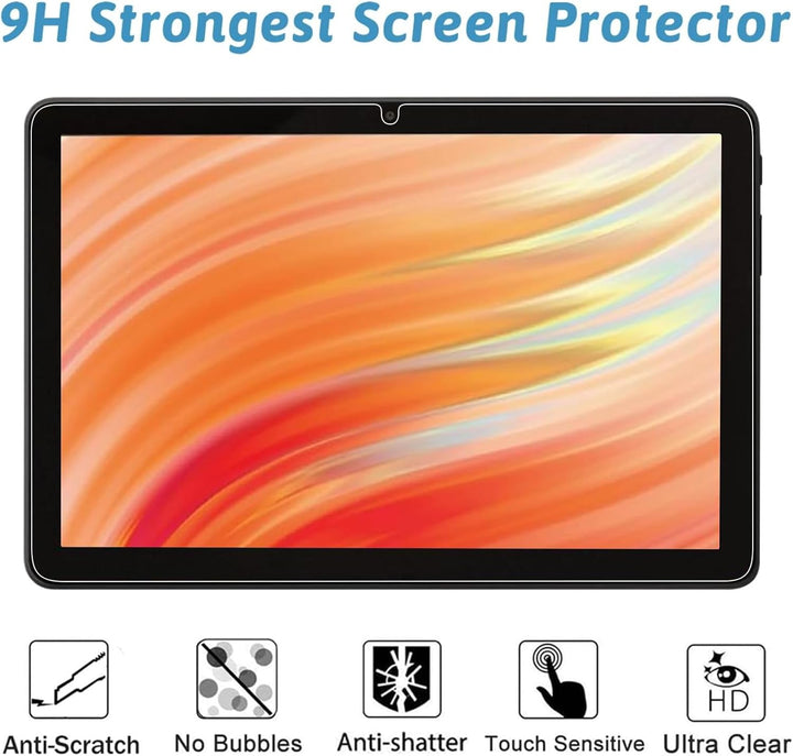 GOZOPO Schutzfolie für Fire HD 10 / Fire HD 10 Kids/Fire HD 10 Kids Pro Tablet (13. Gen., 2023), Pan