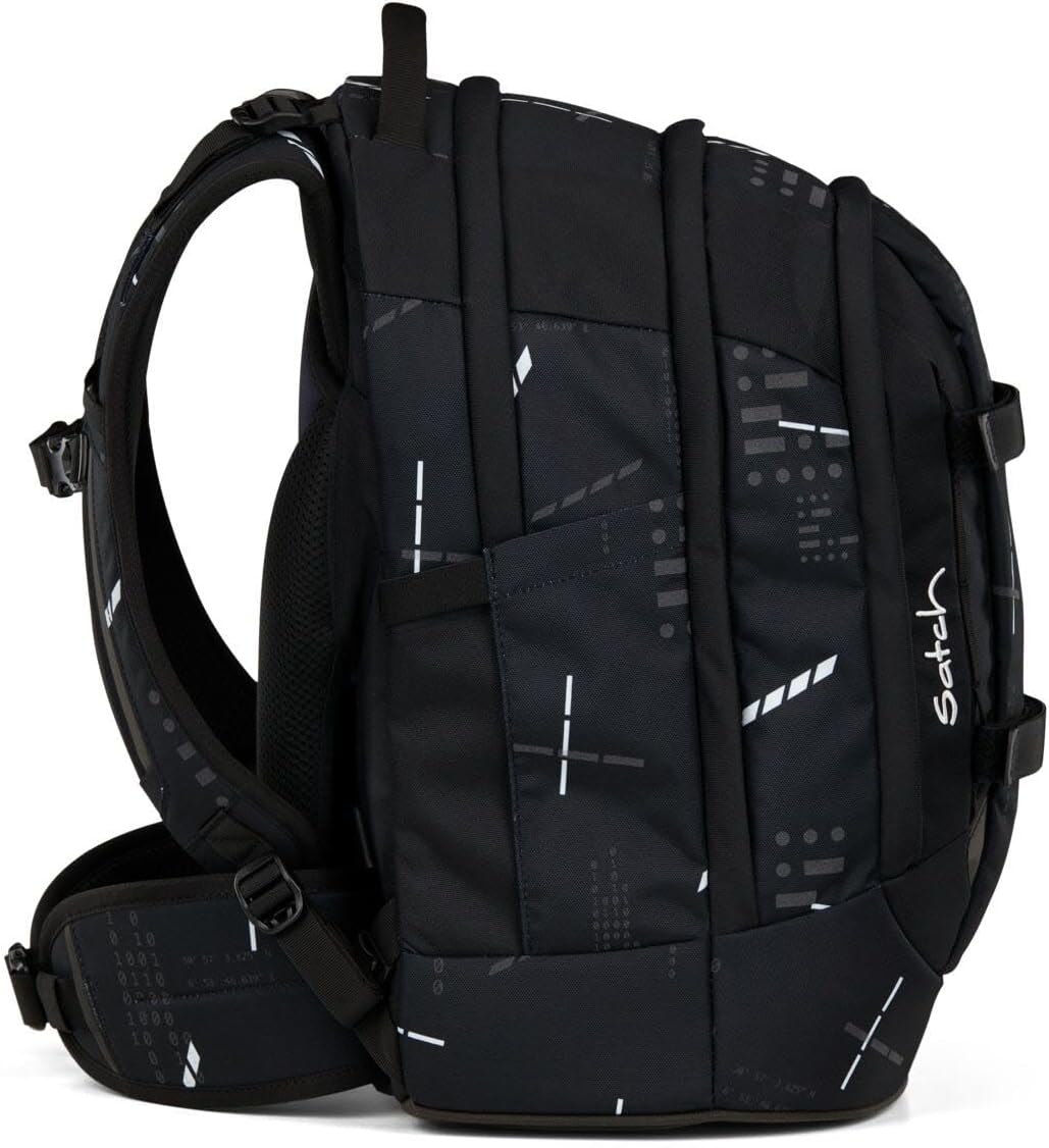 Satch Pack Schulrucksack Set 2tlg. inkl. Pencil Slider (Ninja Matrix), Ninja Matrix