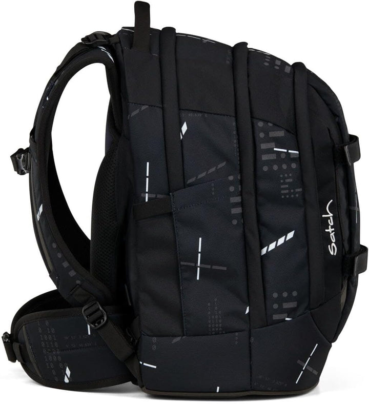Satch Pack Schulrucksack Set 2tlg. inkl. Pencil Slider (Ninja Matrix), Ninja Matrix