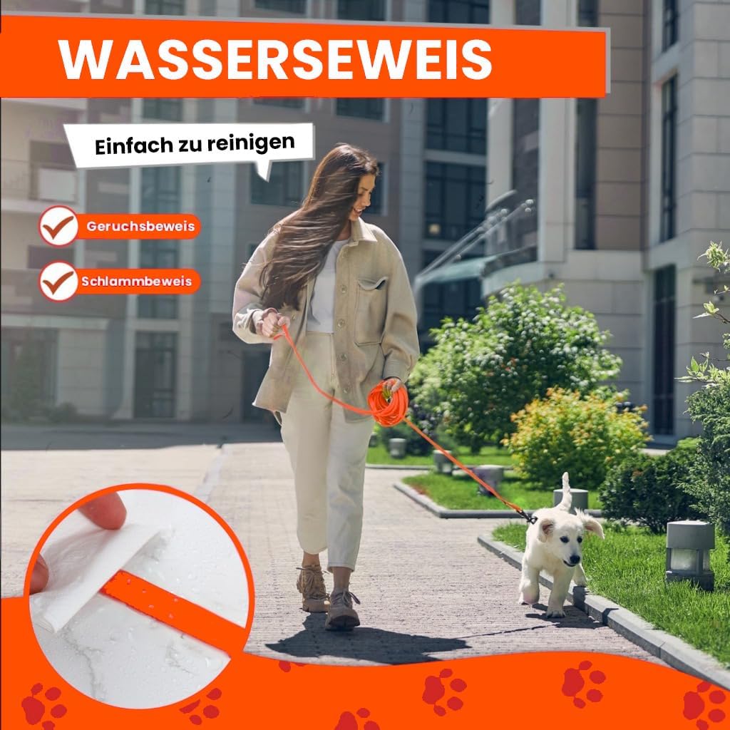 Loutep Biothane Schleppleine Für Hunde Lange Hundeleine 3m 5m Schleppleine 10m Für Hunde 15m 20m Lei