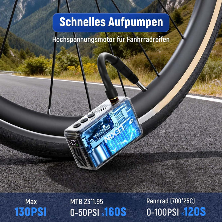 LEXIN Elektrische Luftpumpe, Akku Kompressor P2, P2
