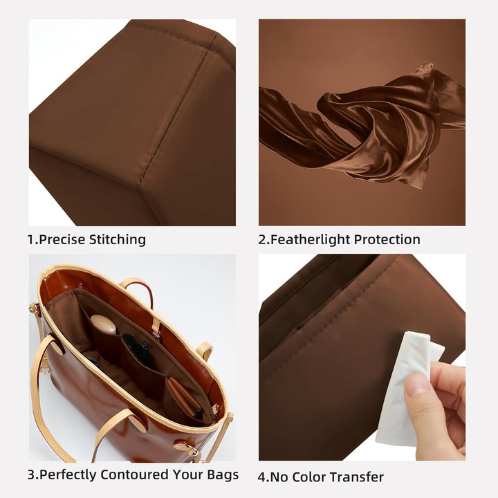 DGAZ Seide Handtasche Organizer für Neverfull PM/MM/GM, Taschenorganizer Tasche in Tasche Organizer,