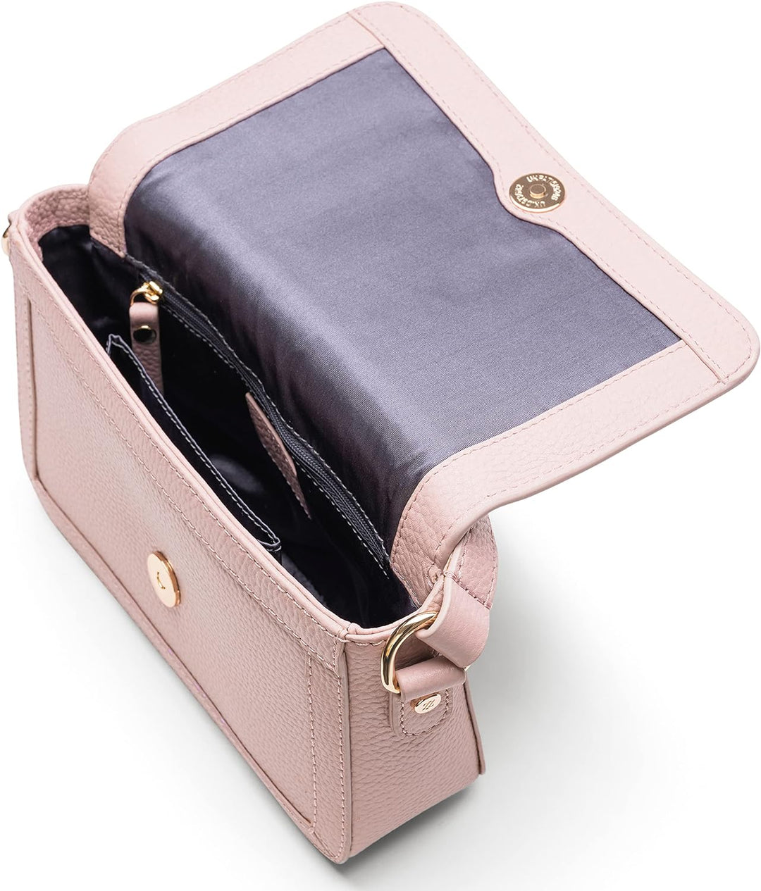 Lazarotti Bologna Leder Umhängetasche Damen | verstellbarer Schulterriemen | mittelgrosse Crossbody