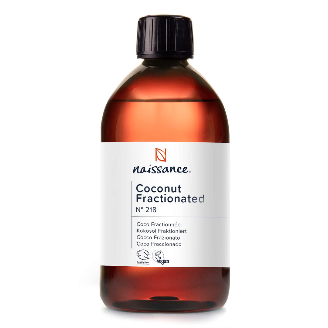 Naissance Fraktioniertes Kokosöl (Nr. 218) - 450ml - Fraktioniert, Flüssig Kokosöl für Haut, Kosmeti
