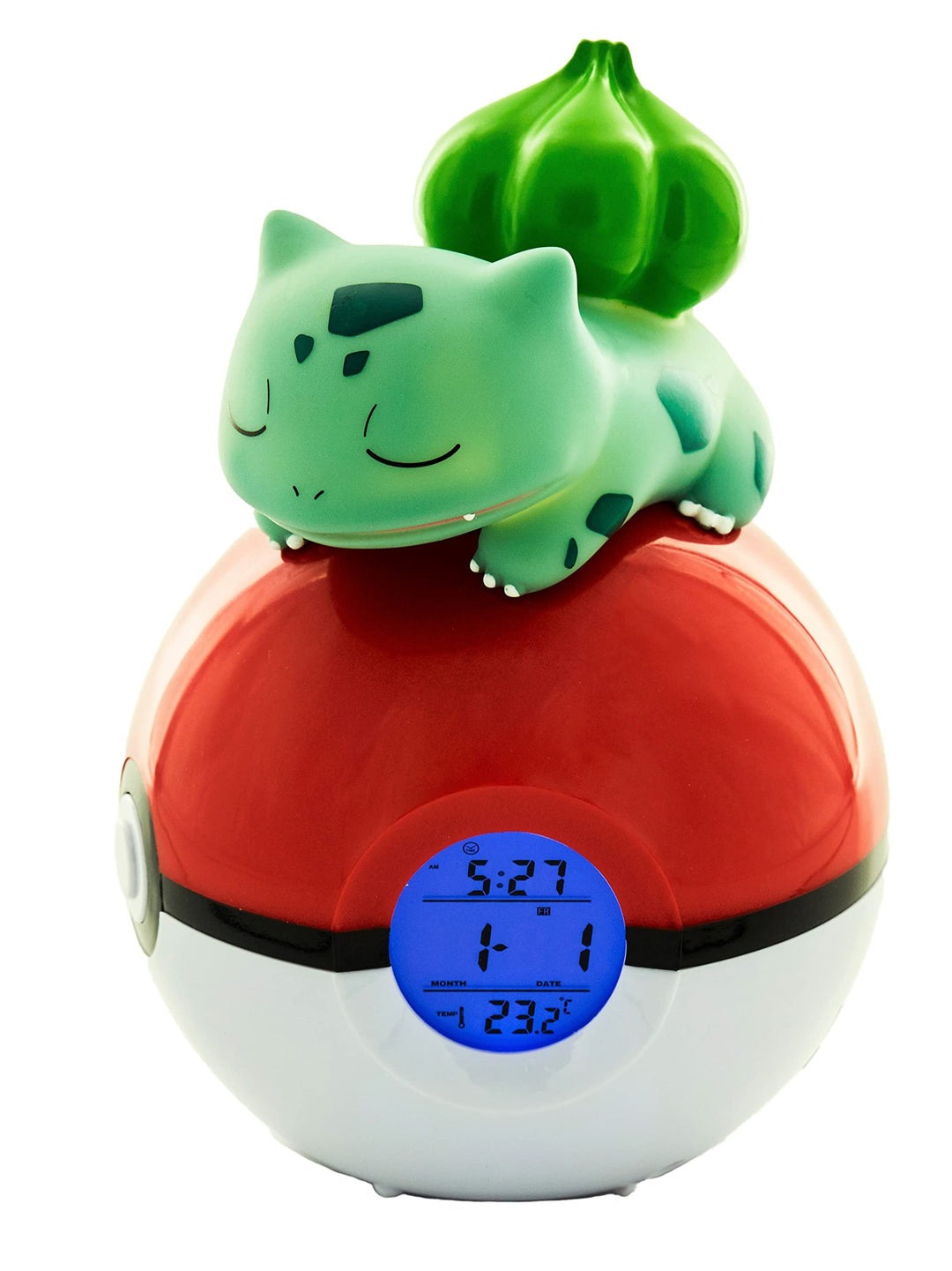 Teknofun - Leuchtender Wecker Pokémon - Bulbizarre Schläft Auf Einem Pokéball - Multifunktions - Gib