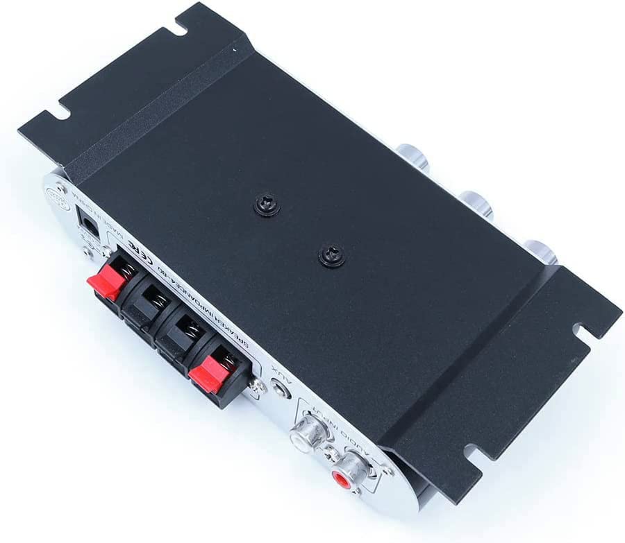 DollaTek LP-808 12V MiNi Tragbarer kabelgebundener HiFi-Verstärker mit 3A-Netzteil für Autotelefon z