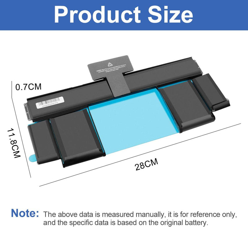 Exmate Laptop-Akku A1437 für MacBook Pro 13" 13.3" Retina A1425(Ende 2012 und Anfang 2013) MD101LL/A