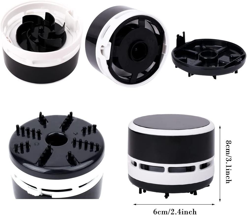 Mini Staubsauger,Tischstaubsauger,Mini Vacuum Cleaner,Tischsauger für Schreibtisch Gadgets,Schwarz,