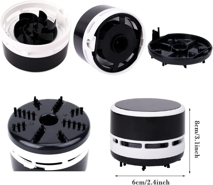 Mini Staubsauger,Tischstaubsauger,Mini Vacuum Cleaner,Tischsauger für Schreibtisch Gadgets,Schwarz,