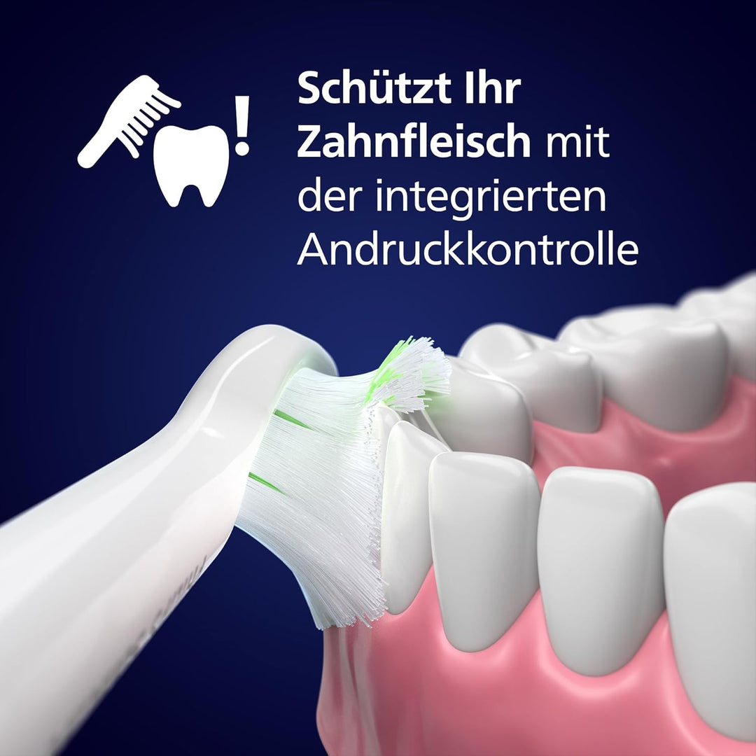 Set aus Philips Sonicare 5500 elektrische Zahnbürste, Schallzahnbürste Weiss, Modell HX7110/02 [Neue