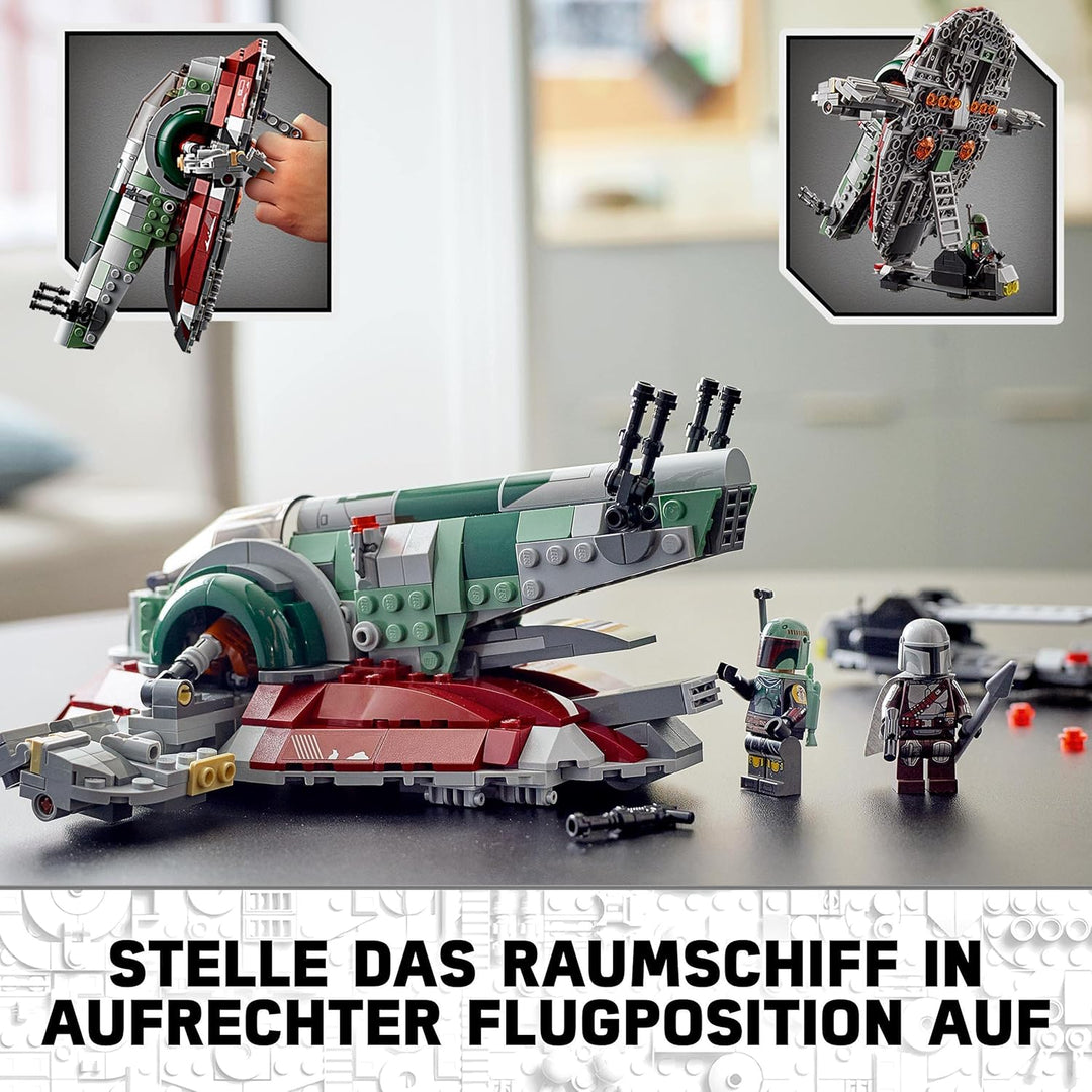 LEGO 75312 Star Wars Boba Fetts Starship, Weltraum-Spielzeug für Kinder ab 9 Jahren, Raumschiff-Mode