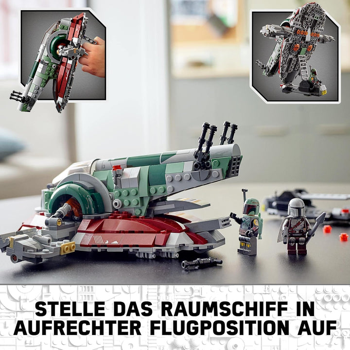 LEGO 75312 Star Wars Boba Fetts Starship, Weltraum-Spielzeug für Kinder ab 9 Jahren, Raumschiff-Mode